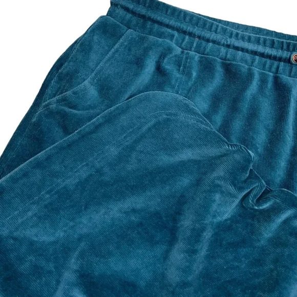 Matilda Jane Teal Get Inspired Ribbed Velour Crop Pants XXL - Picture 2 of 4